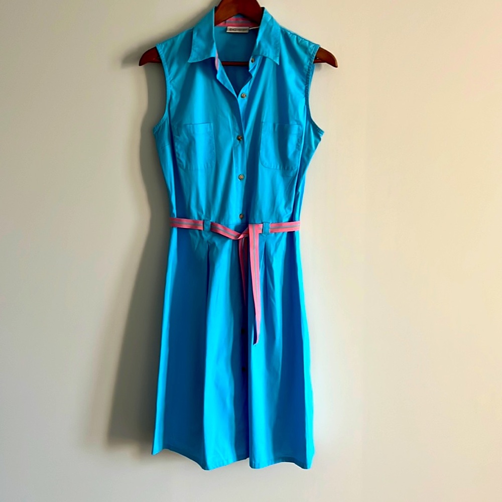Sleeveless Button-Down Dress